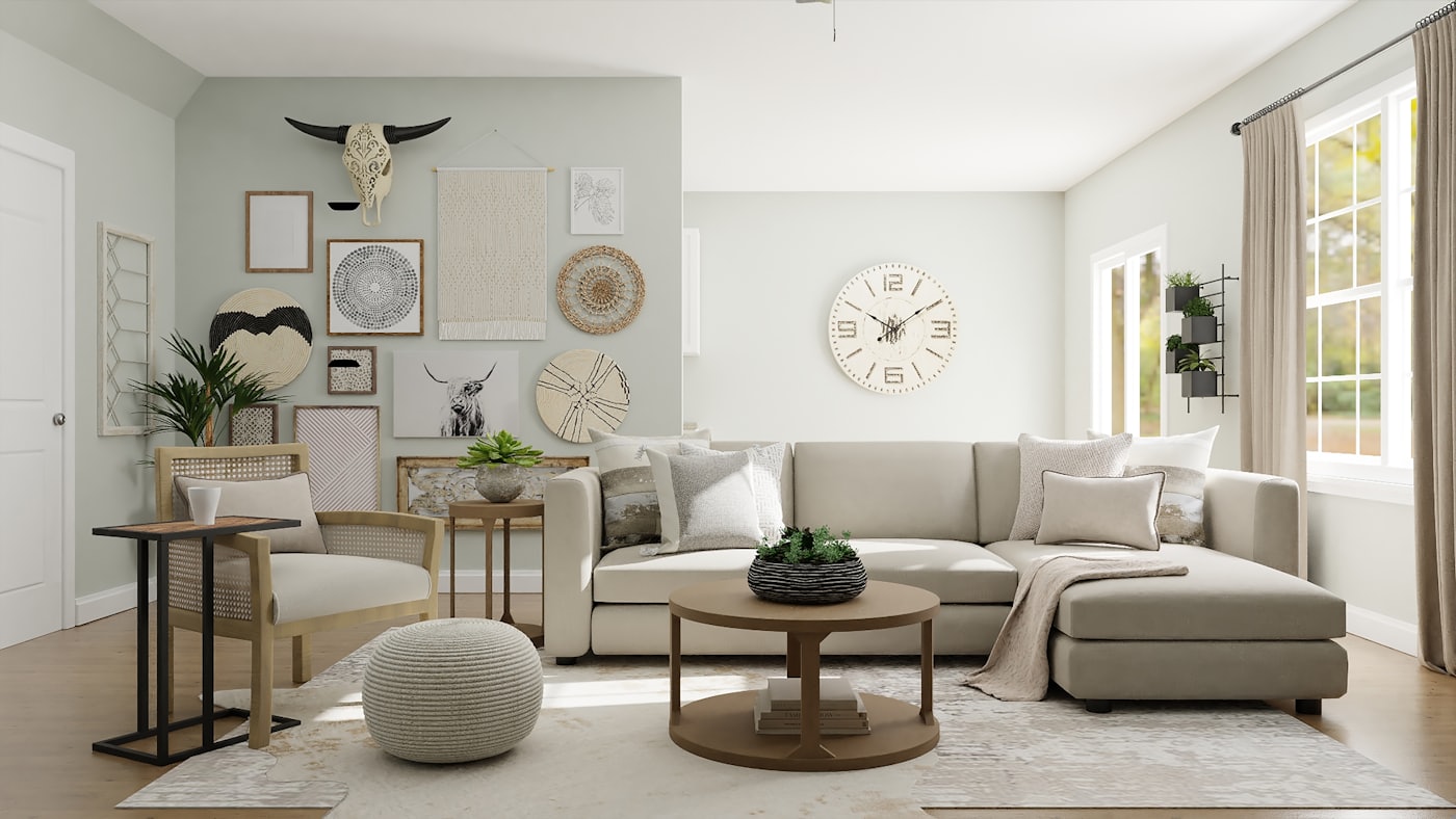 A bright, tidy living room